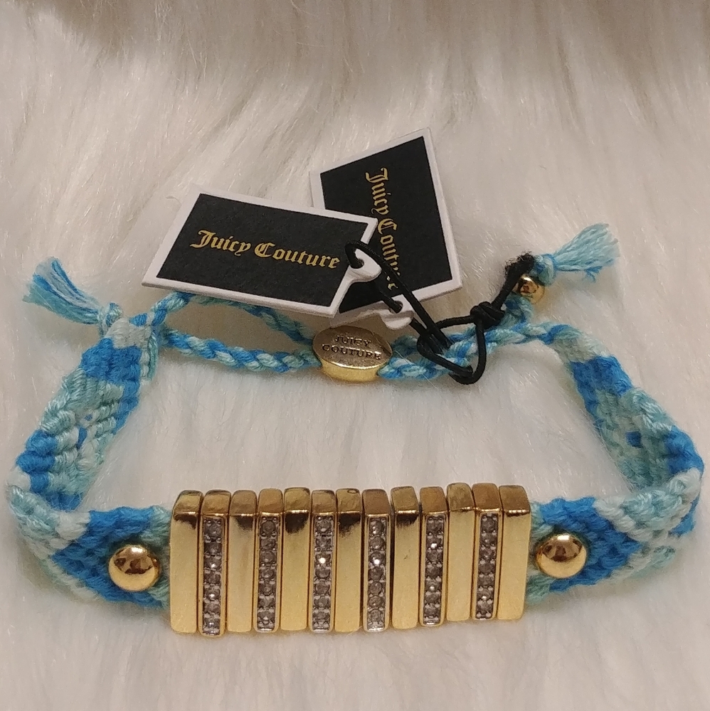 STUNNING Juicy Couture Gold Plated Woven Bracelet